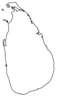 Sri Lanka Blank Map