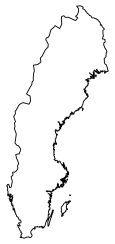 Sweden Blank Map