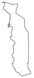 Togo Blank Map