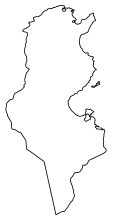 Tunisia Blank Map