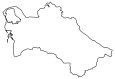 Turkmenistan Blank Map