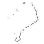 Tuvalu Outline Map