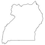 Uganda Blank Map