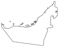 United Arab Emirates Blank Map