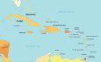 Simple Map of West Indies