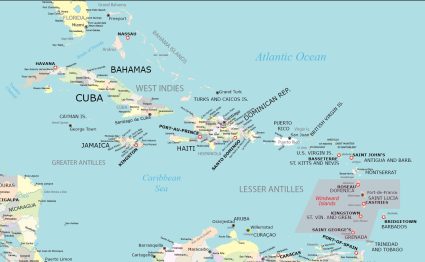 Windward Islands Map - GIS Geography