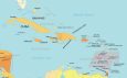 Windward Islands Capitals Map