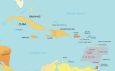Windward Islands Simple Map