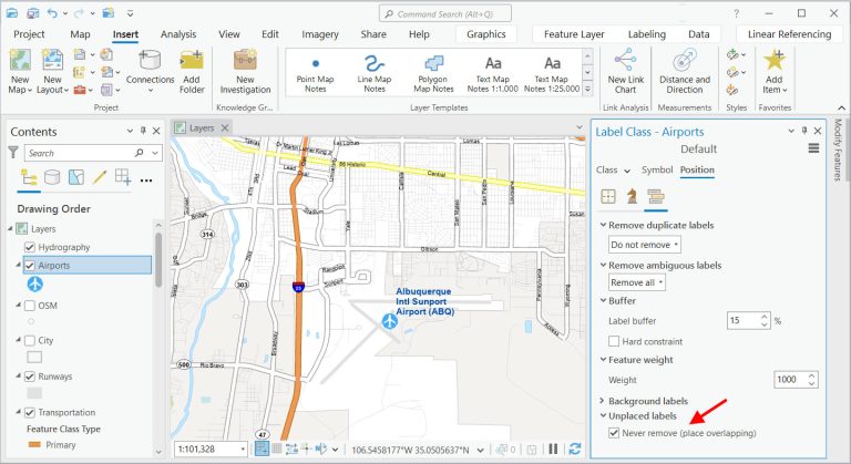 ArcGIS Pro Labeling Never Remove Place Overlapping