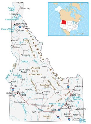 Idaho Inset Map