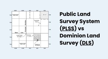 Public Land Survey System PLSS vs Dominion Land Survey DLS