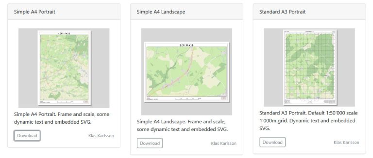 QGIS Templates