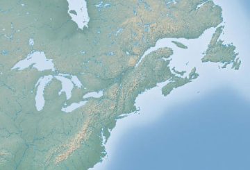 Hypsometric Relief Map