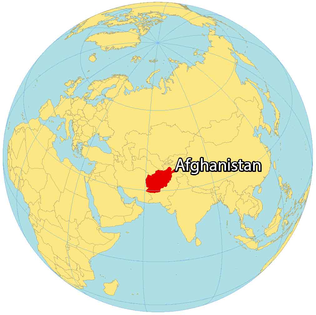 Afghanistan World Map