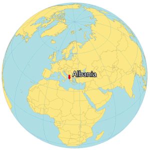 Albania World Map