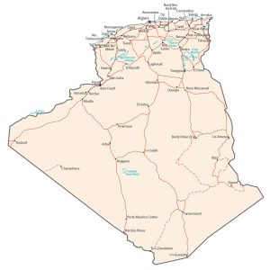 Algeria Map and Satellite Imagery