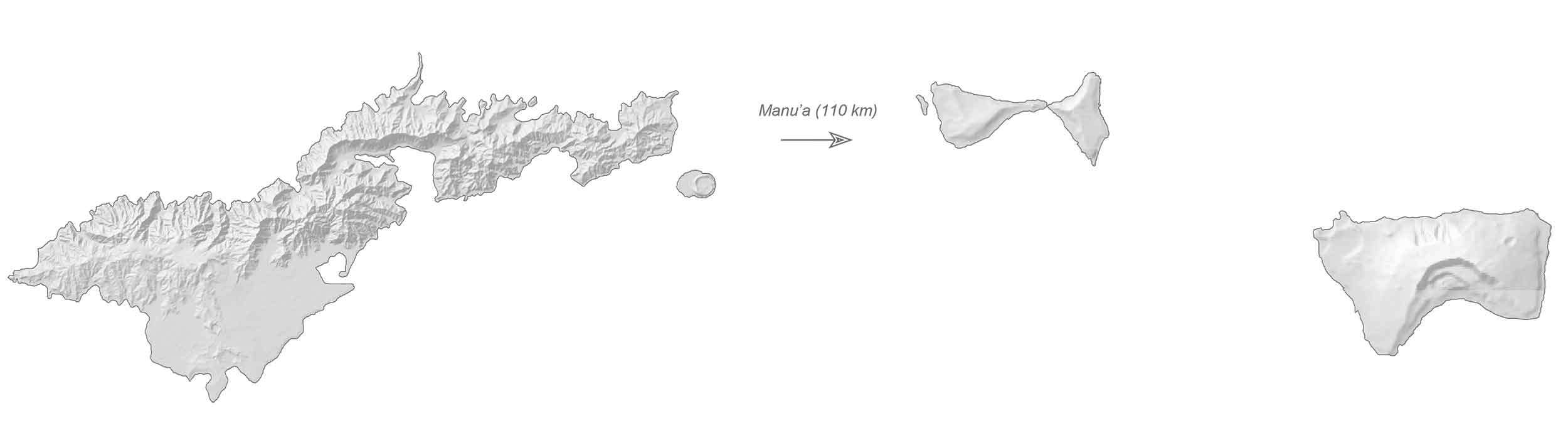 American Samoa Elevation Map