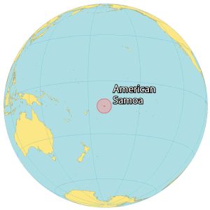 American Samoa World Map