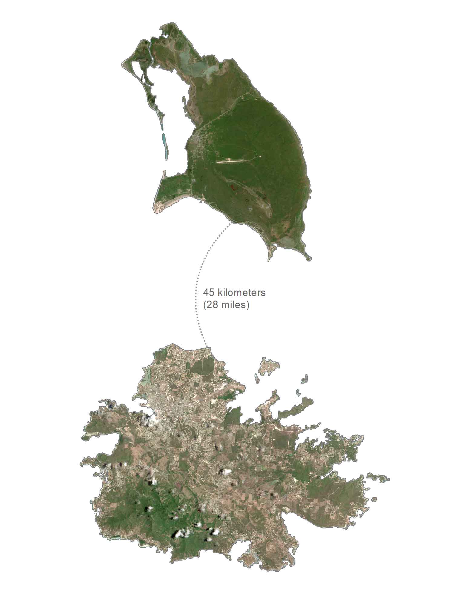 Antigua and Barbuda Satellite Map