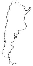Argentina Outline Map