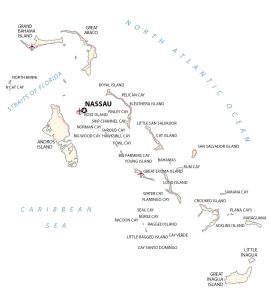 Map of the Bahamas – Islands and Cays