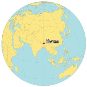 Bhutan World Map