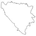Bosnia and Herzegovina Blank Map