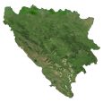 Bosnia and Herzegovina Satellite Map