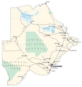 Botswana Map and Satellite Imagery