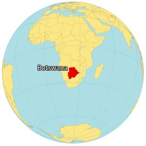 Botswana World Map