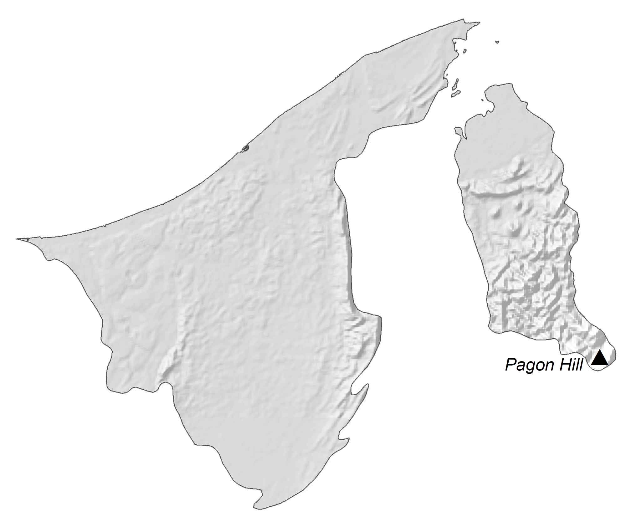 Brunei Elevation Map