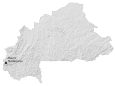 Burkina Faso Physical Map