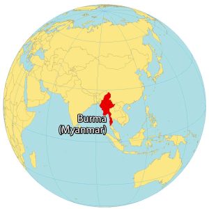 Burma World Map