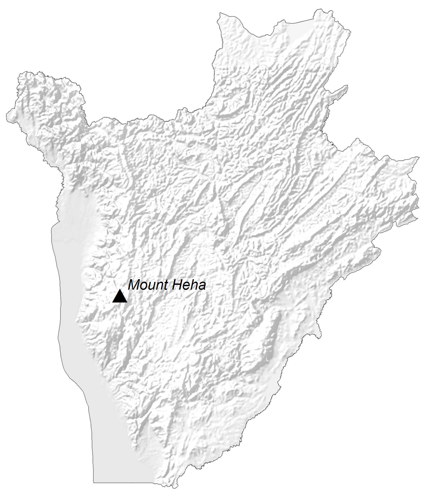Burundi Elevation Map