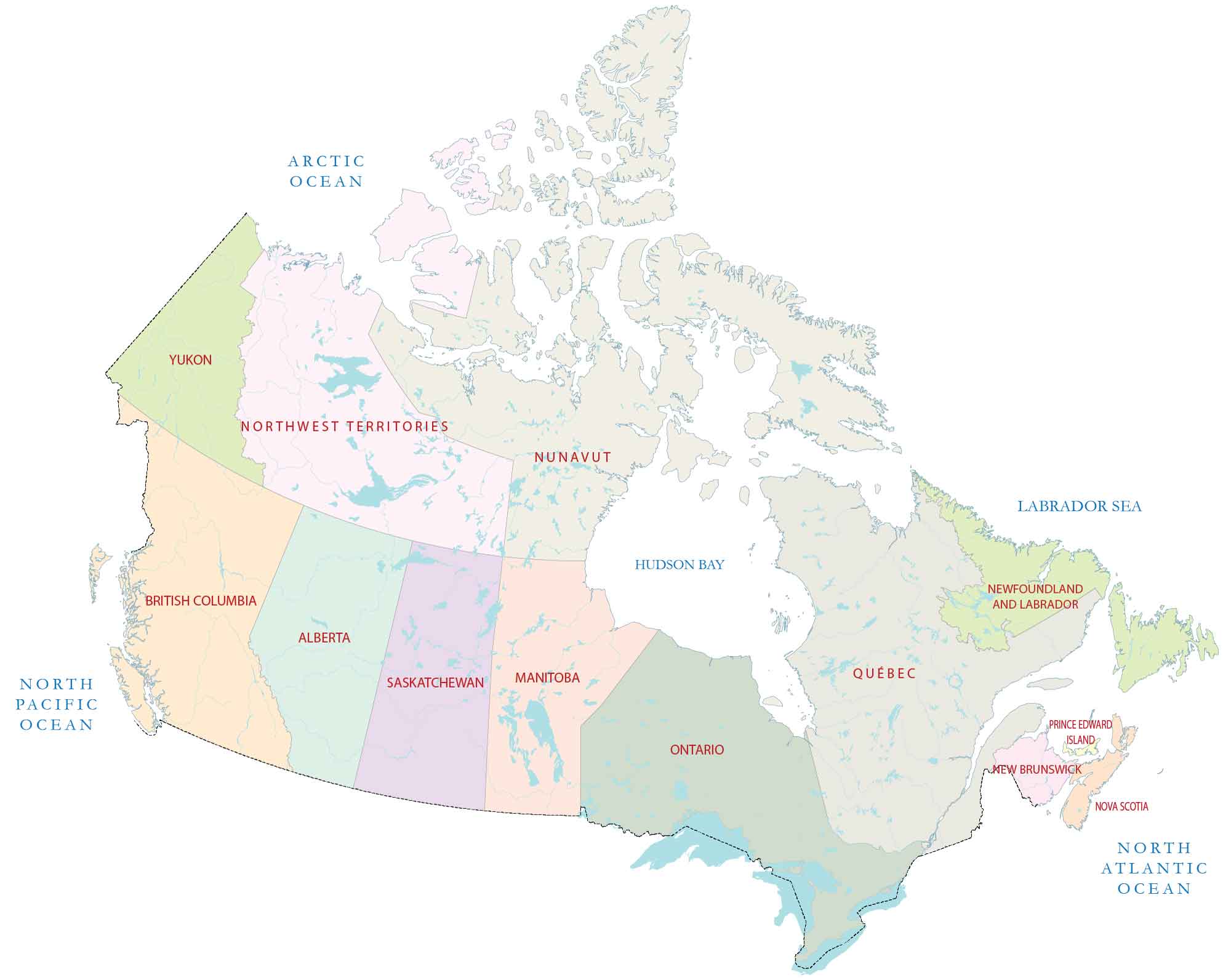 Canada Province Map