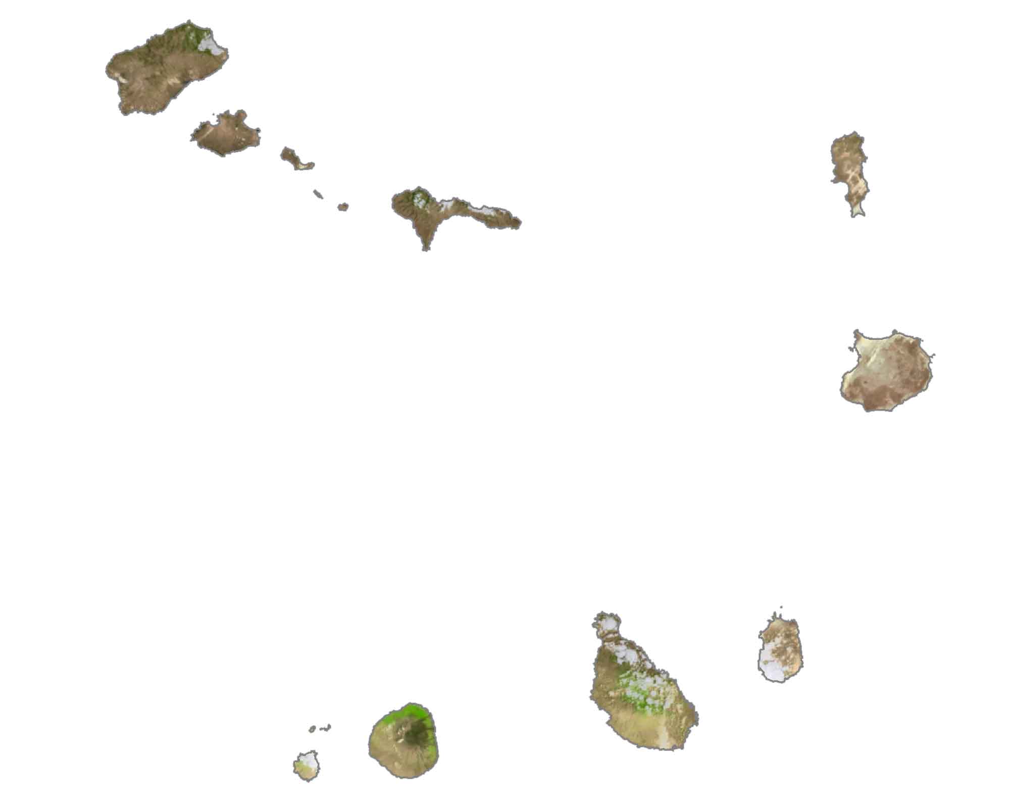 Cape Verde Satellite Map