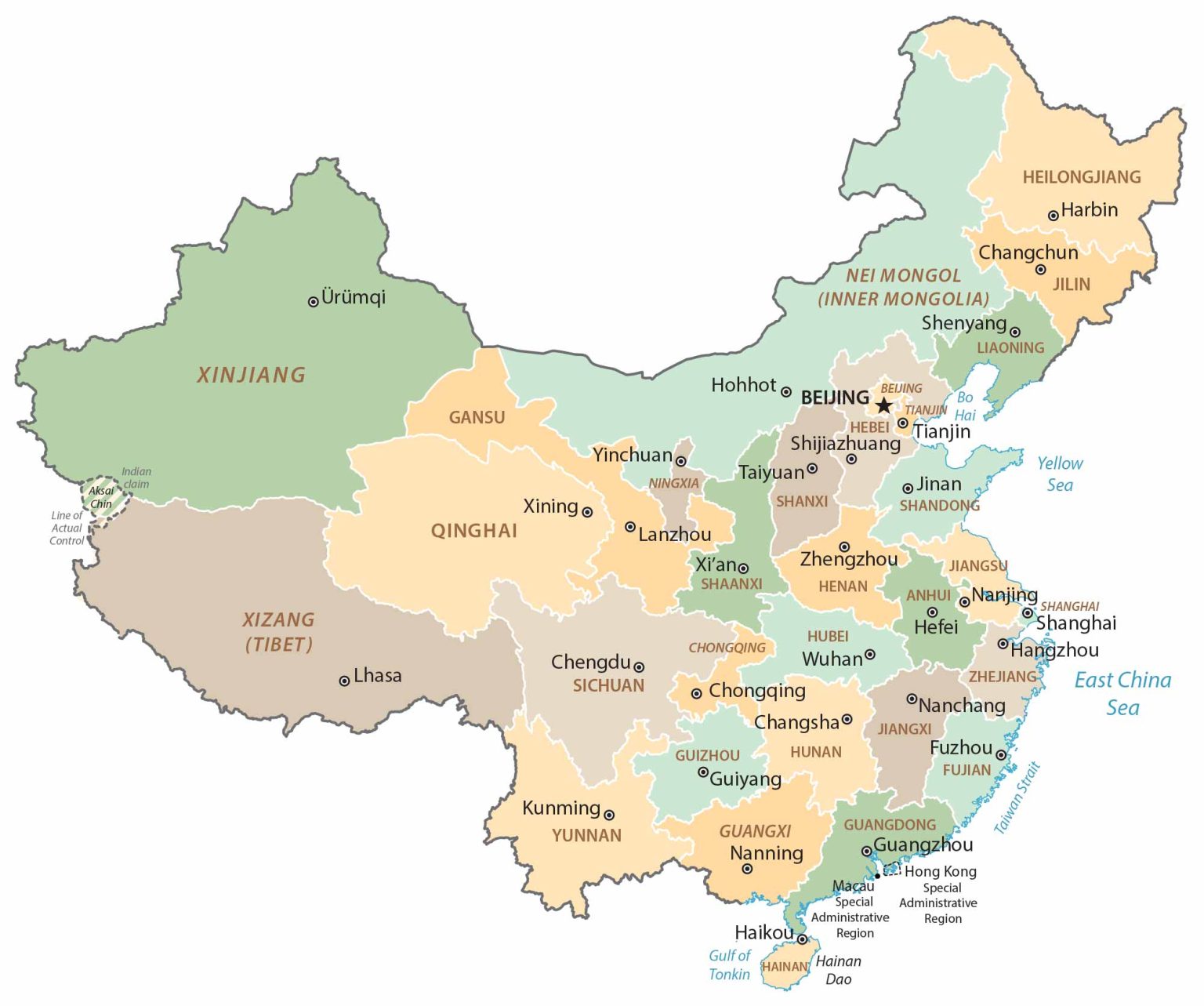 China Map Cities And Roads GIS Geography