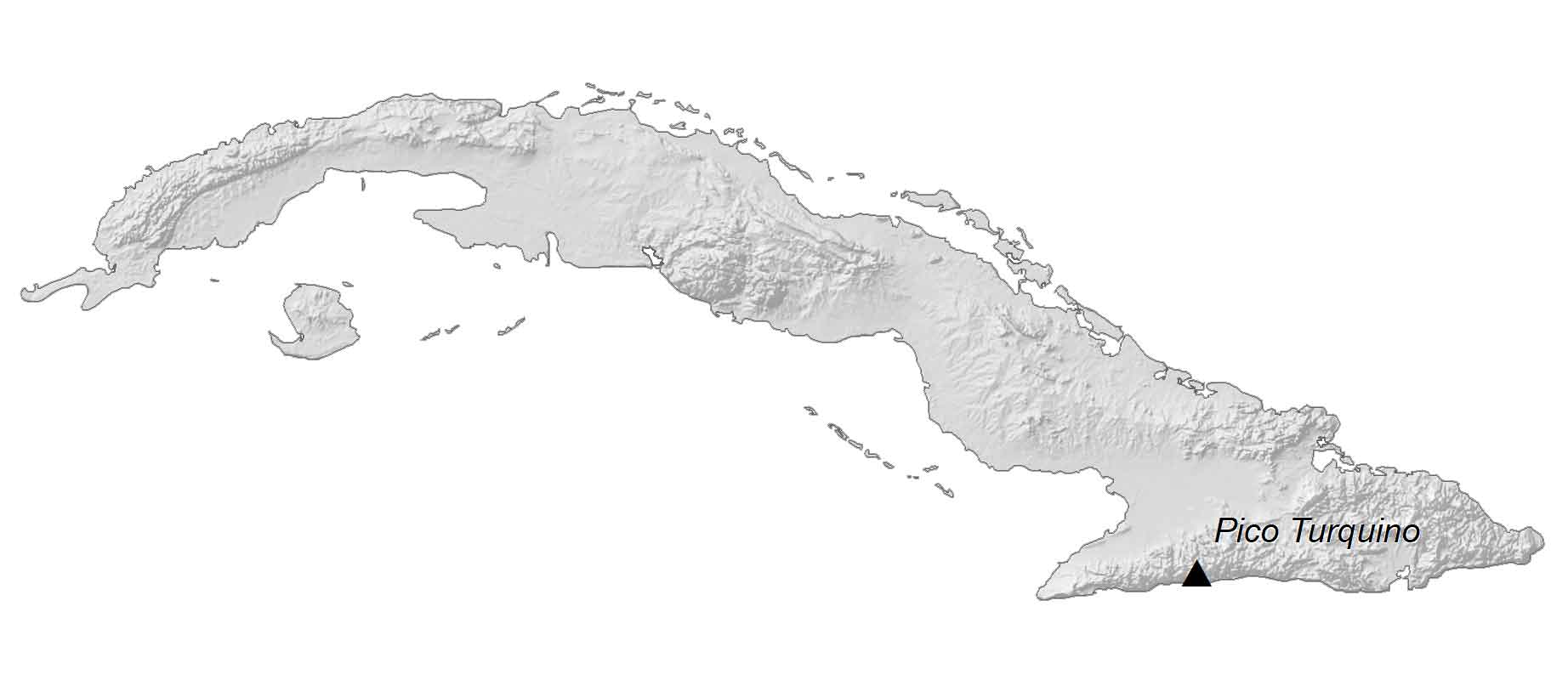 Cuba Elevation Map