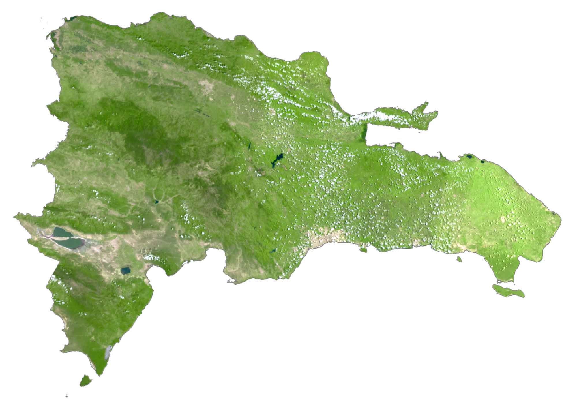 Dominican Republic Satellite Map