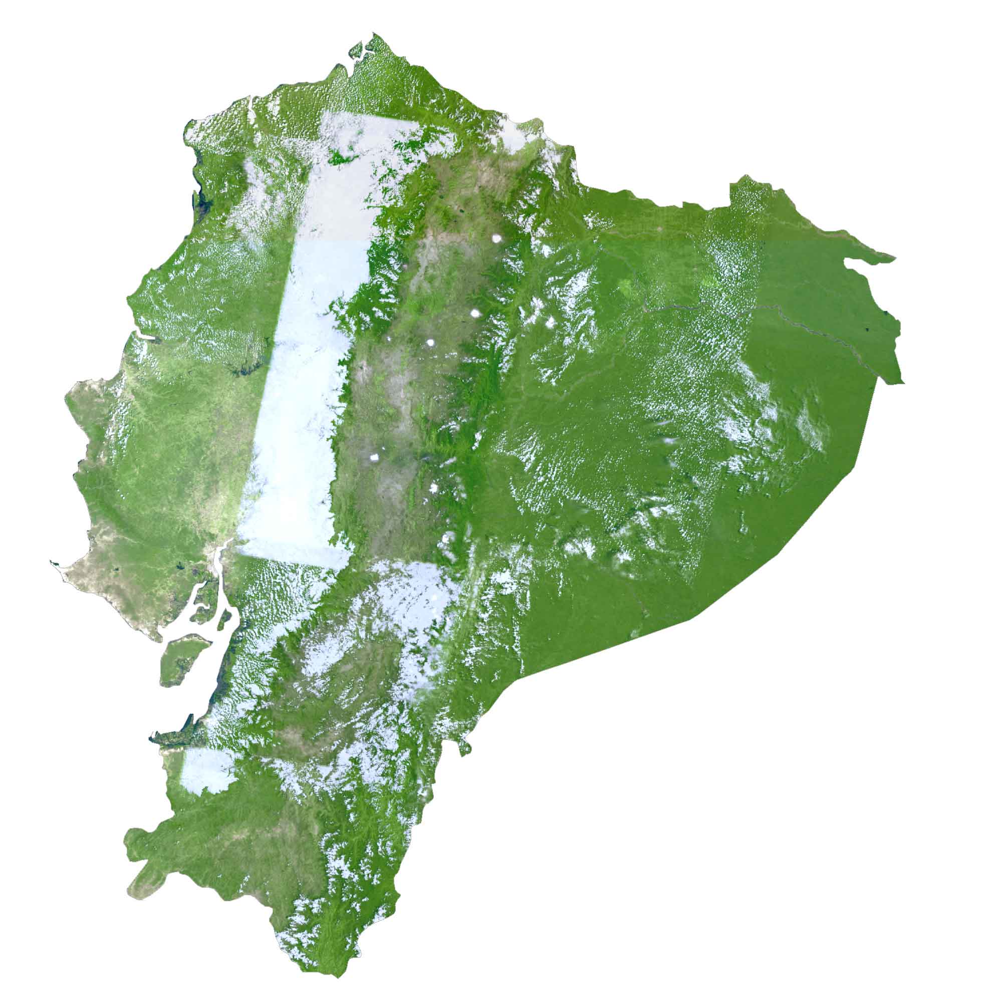 Ecuador Satellite Map