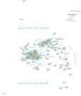 Fiji Islands Physical Map