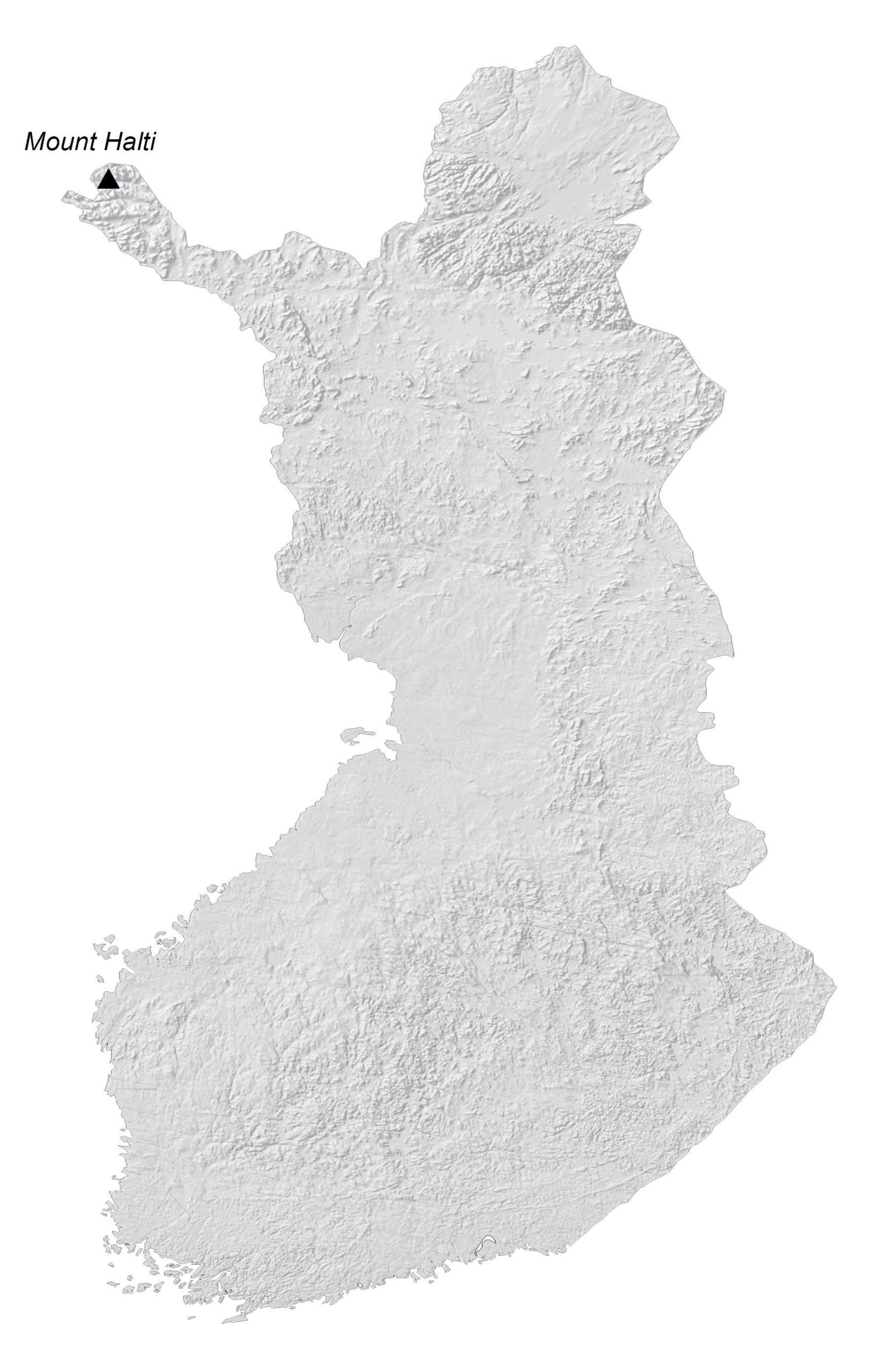 Finland Elevation Map