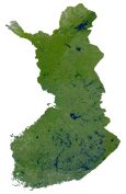 Finland Satellite Map