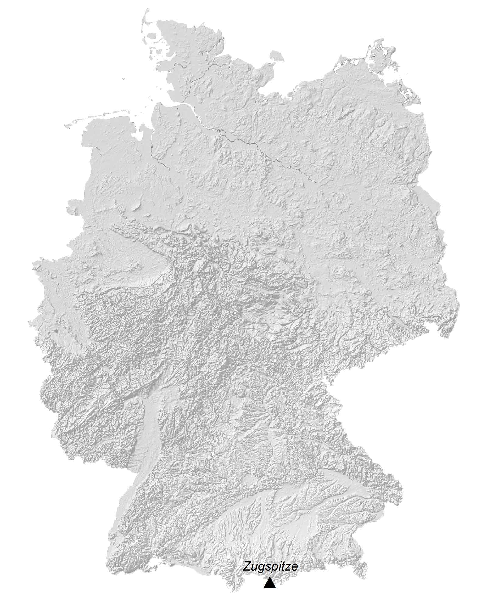 Germany Elevation Map