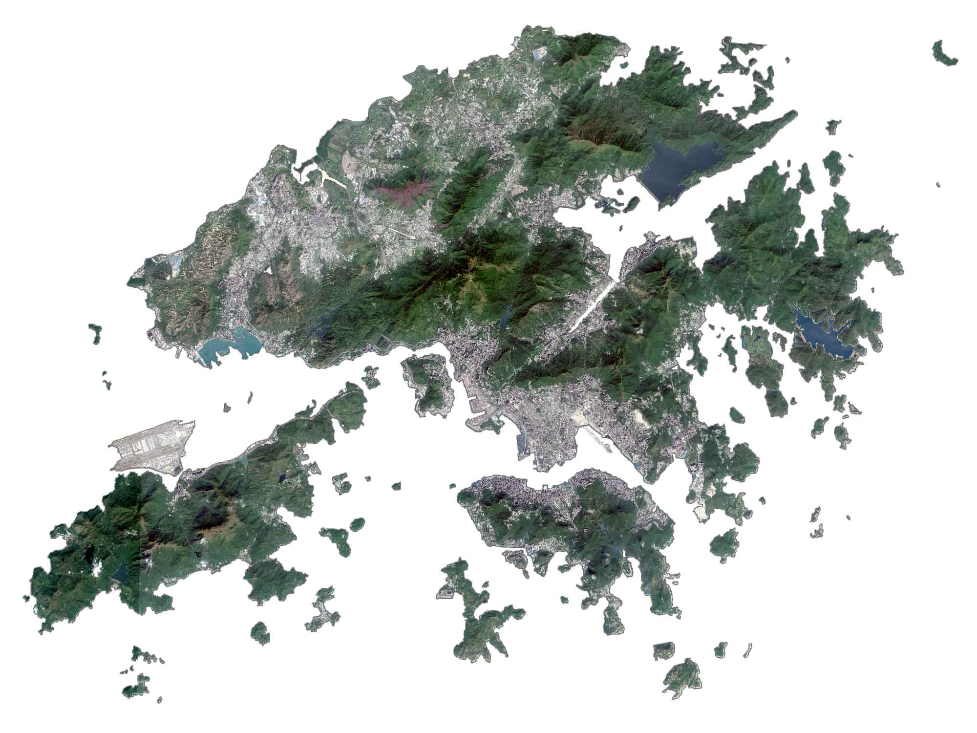 Hong Kong Satellite Map