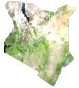 Kenya Satellite Map