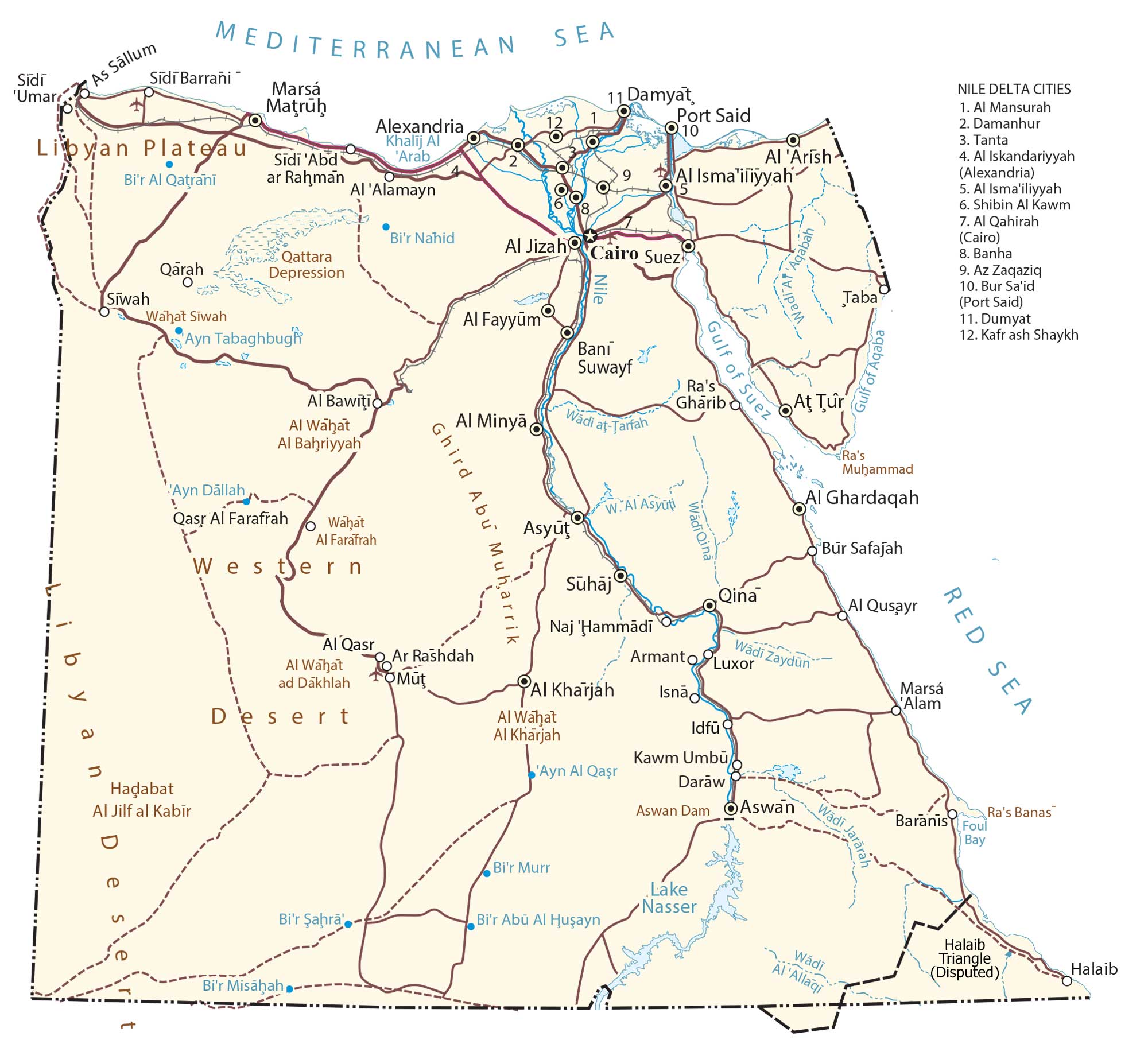 Egypt Map